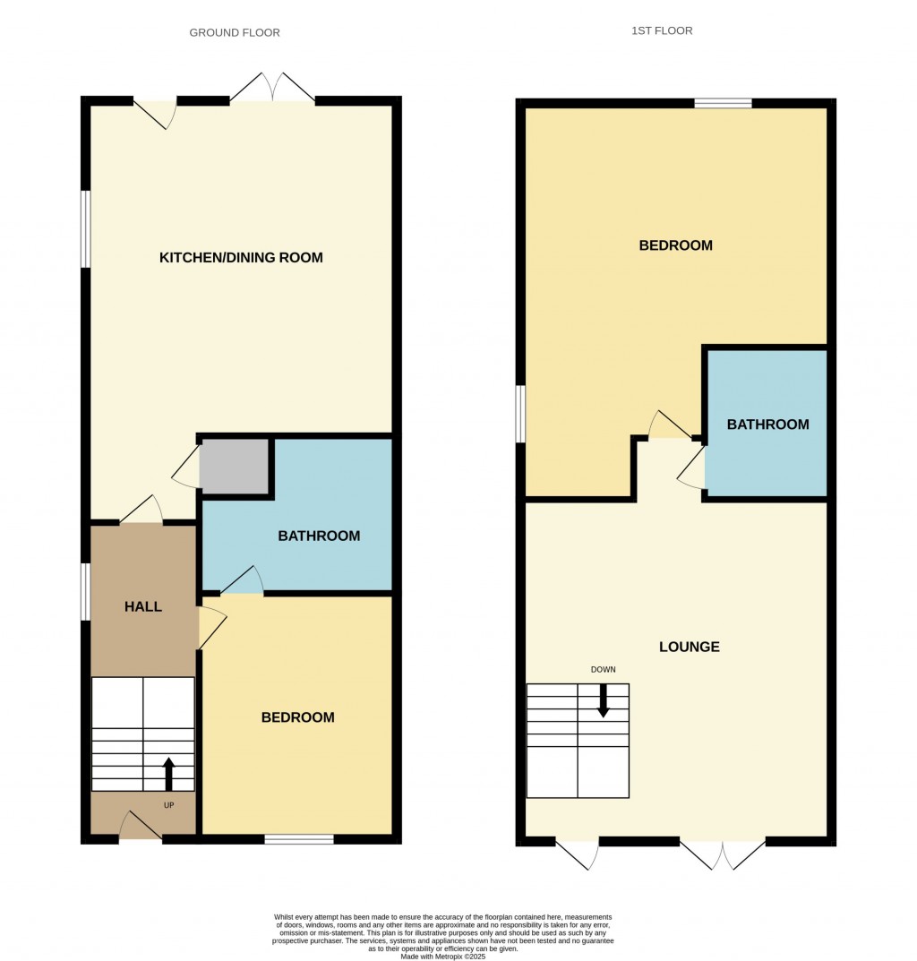 Floorplans For Yew Tree Villa, Willoughby Close, Parham