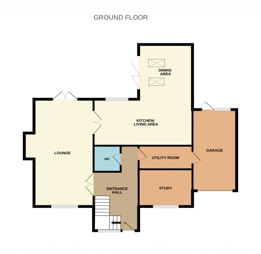 Floorplans For Mill Lodge, Post Mill Gardens, Grundisburgh, Woodbridge