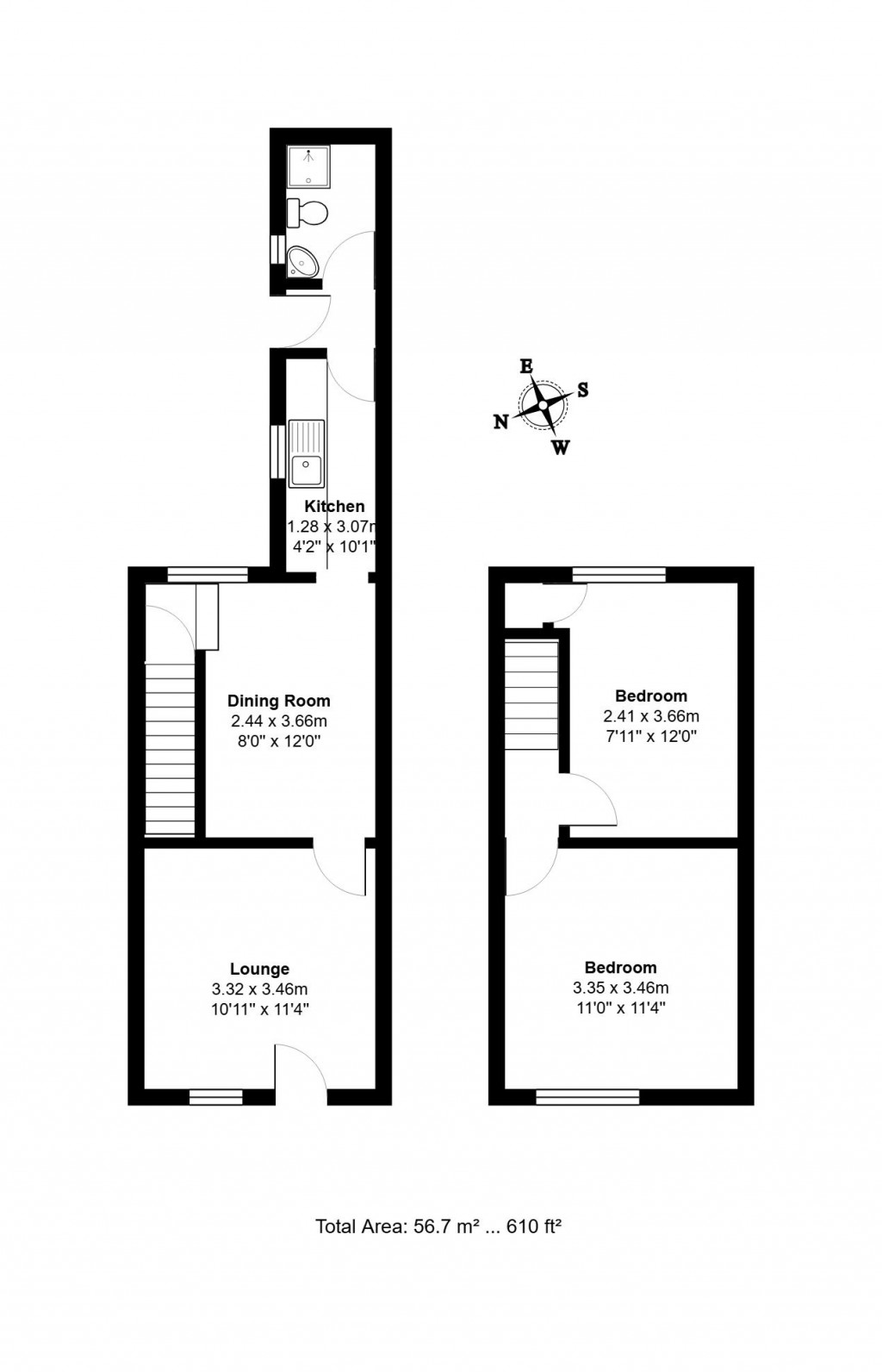 Floorplans For High Street, Wickham Market, Woodbridge