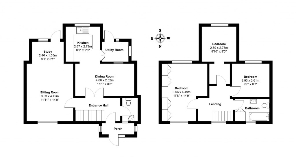 Floorplans For Tunstall Green, Tunstall, Suffolk