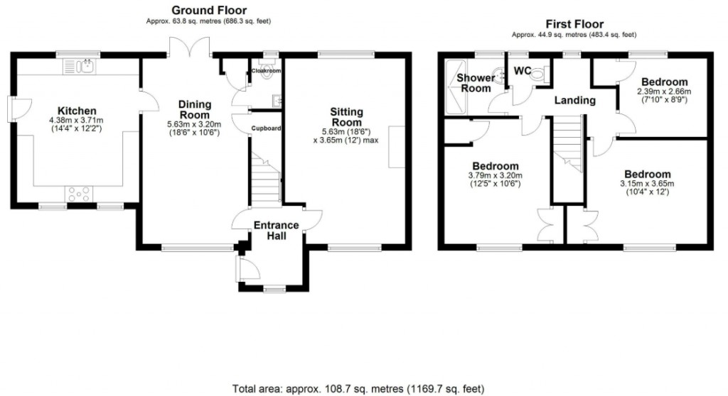 Floorplans For The Walks, Bromeswell, Woodbridge