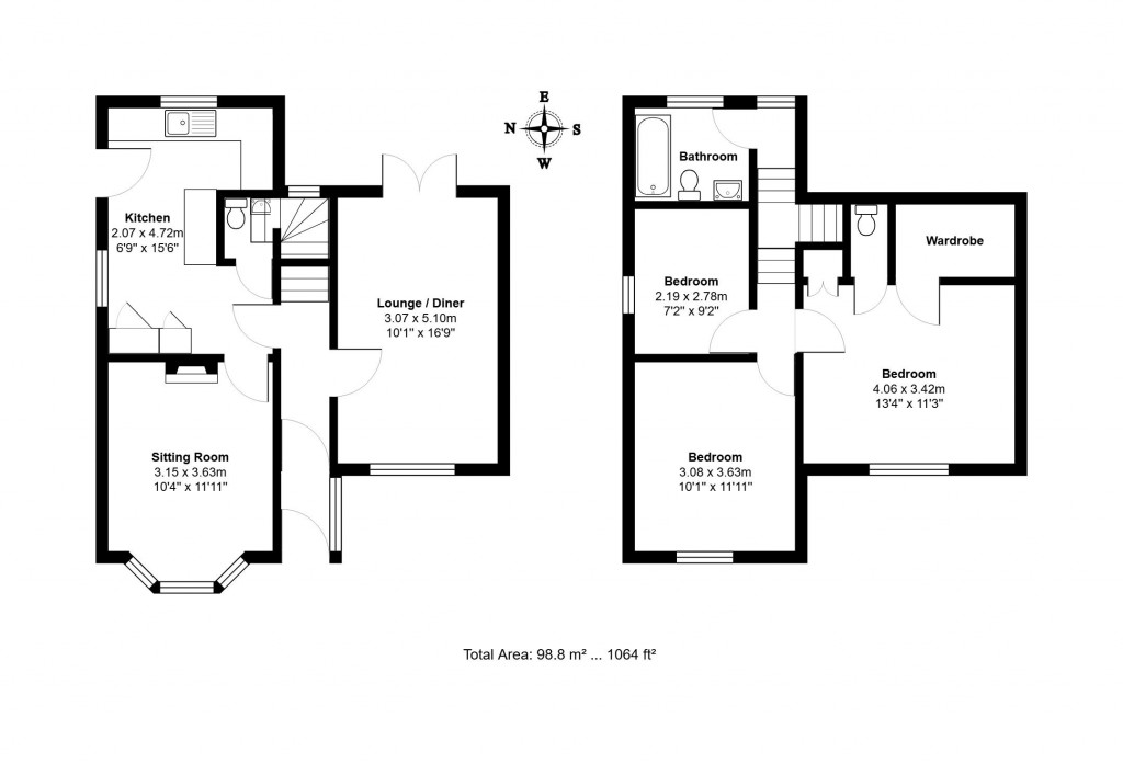 Floorplans For Garrison Lane, Felixstowe