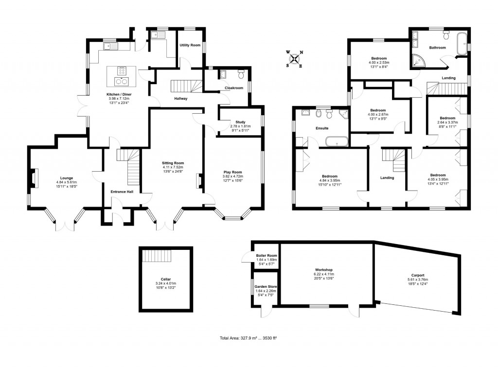 Floorplans For The Street, Rushmere St. Andrew