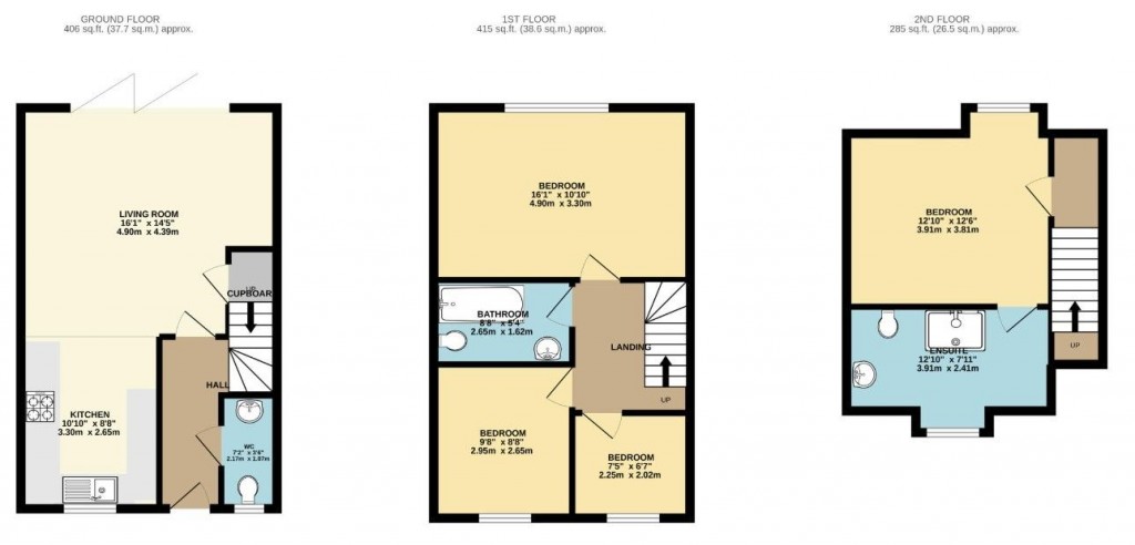 Floorplans For Bakers Mews, Saxmundham