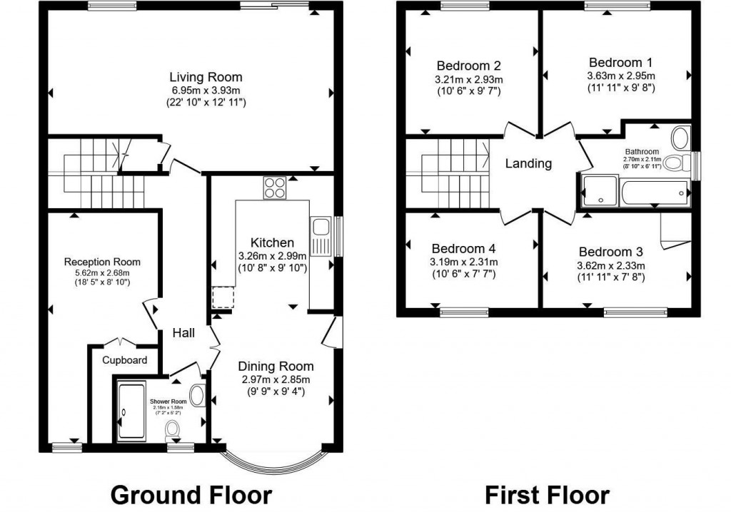 Floorplans For Chapel Lane, Wickham Market