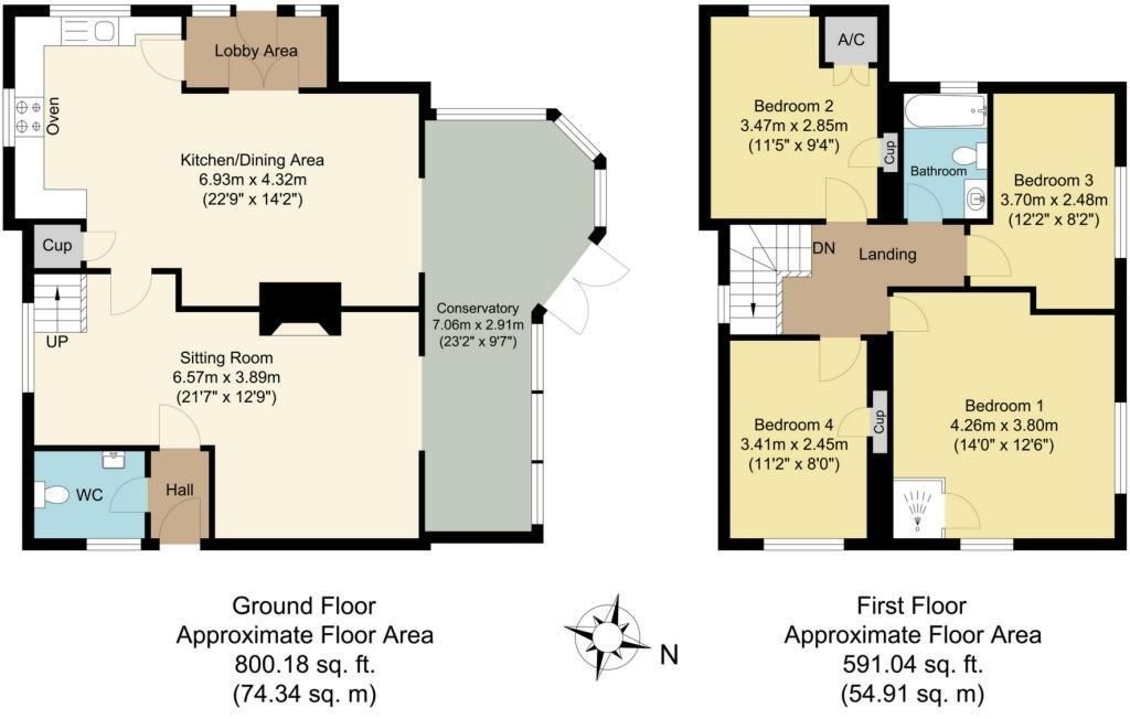 Floorplans For Villa Hill, Shottisham, Woodbridge