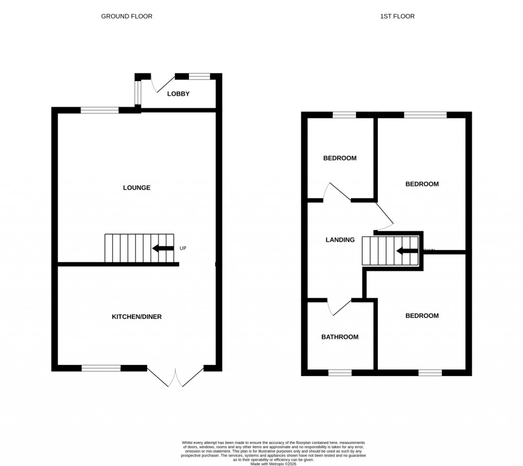 Floorplans For Melford Way, Felixstowe